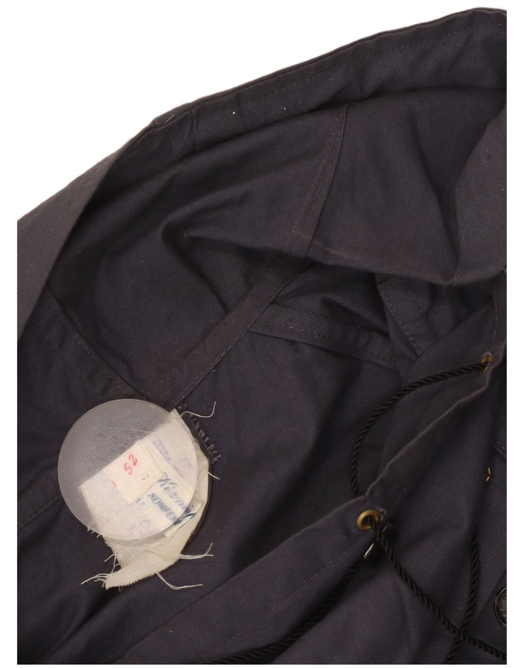 Vintage Dame Hætte Anorak Jakke IT 52 XL Navy Blue