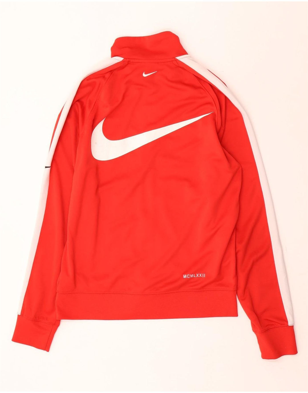 Nike herre Swoosh grafisk træningsdragt topjakke Lille rød farveblok