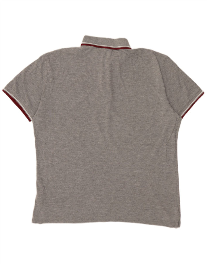 DIADORA Poloshirt til mænd XL Grå Bomuld