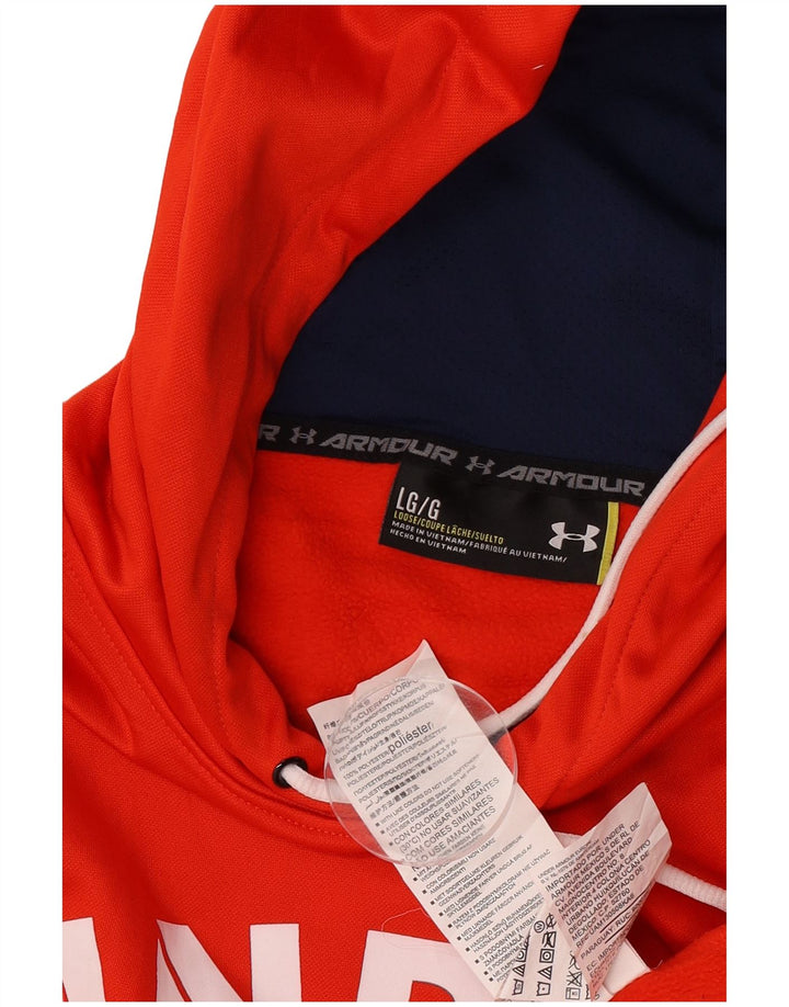 Under Armour Herre grafisk hættetrøje Jumper Large Rød Polyester