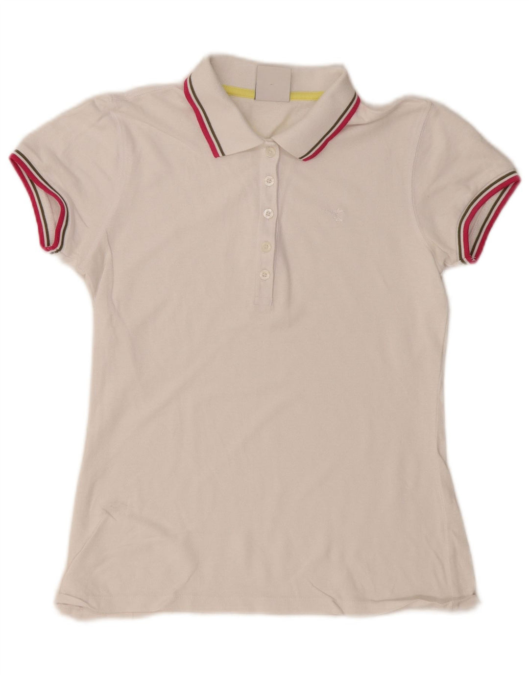 Diadora Dame Polo Shirt UK 10 Small White
