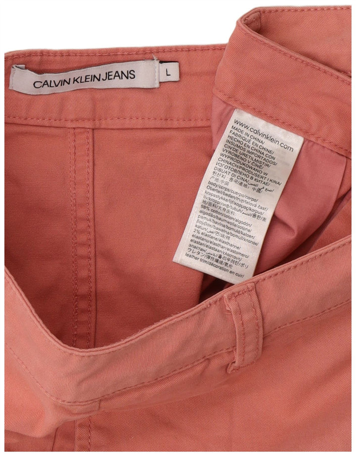 Calvin Klein Dame Mini Nederdel Large W32 Pink Bomuld