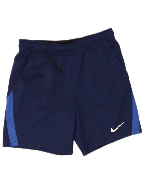 Nike Herre Dri Fit Standard sportsshorts Large Navy Blue Colourblock