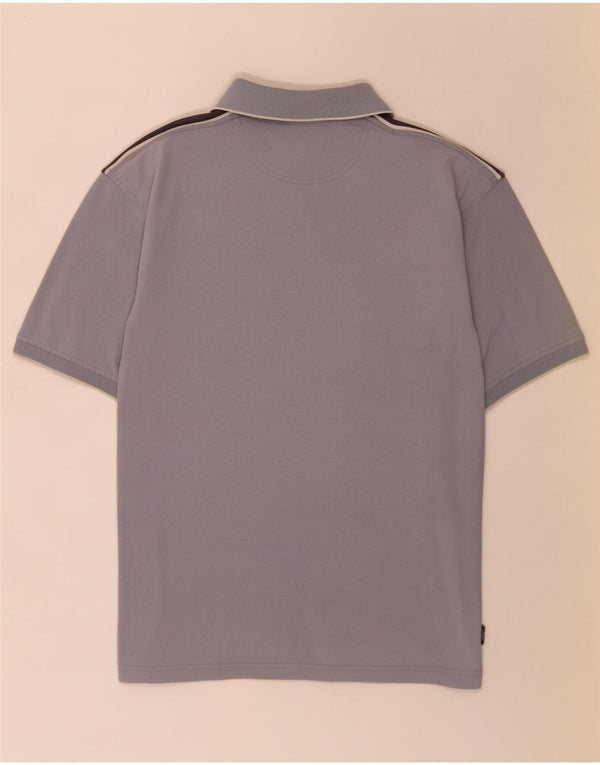 Lotto Herre polo skjorte UK 40/42 Large Blue Colourblock Bomuld