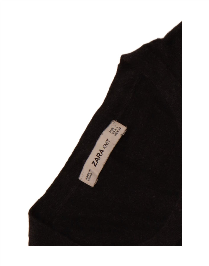 Zara Dame Jumper Sweater UK 14 Stor Grå