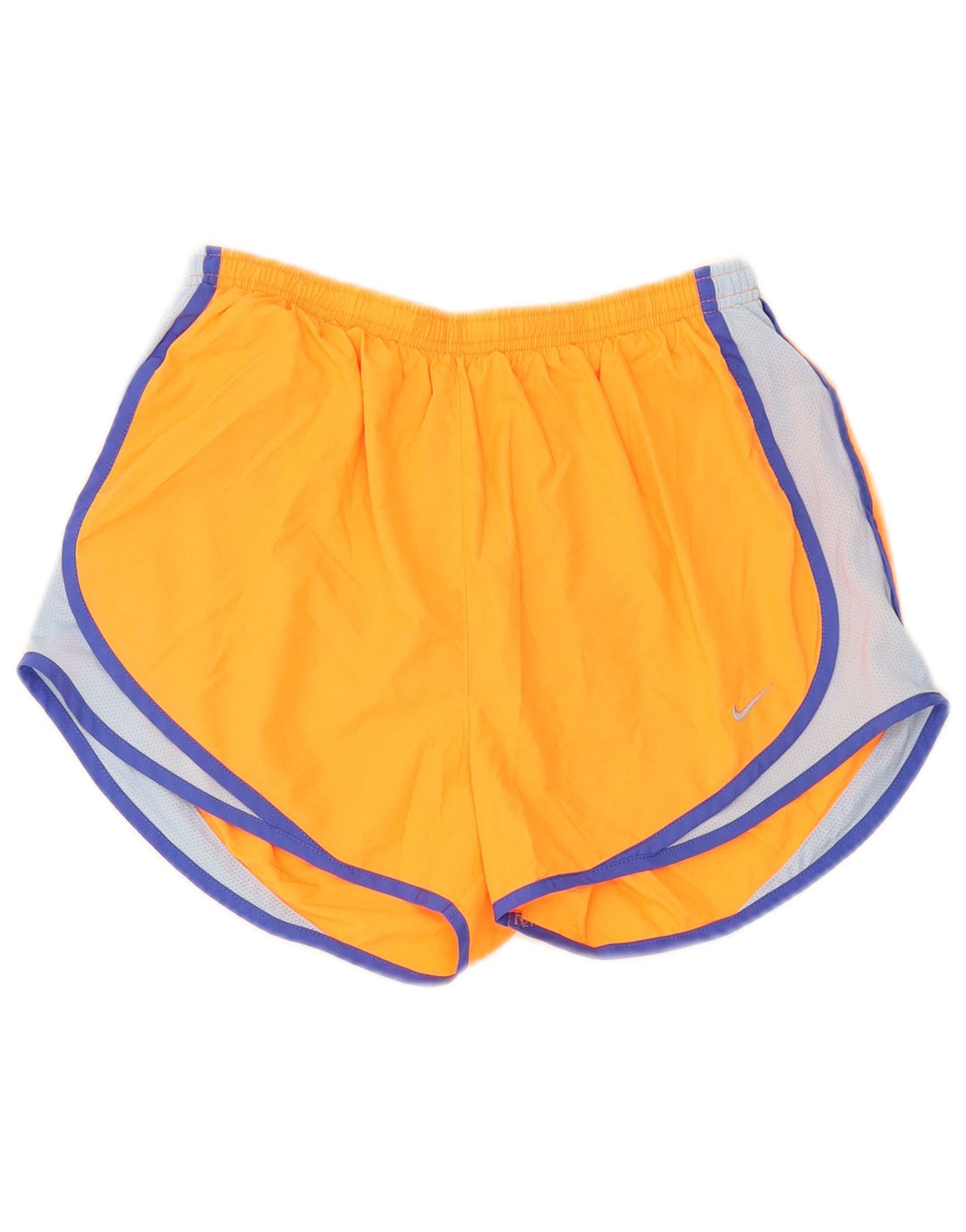 Nike Dame Dri Fit sportsshorts UK 12 Medium Orange Colourblock