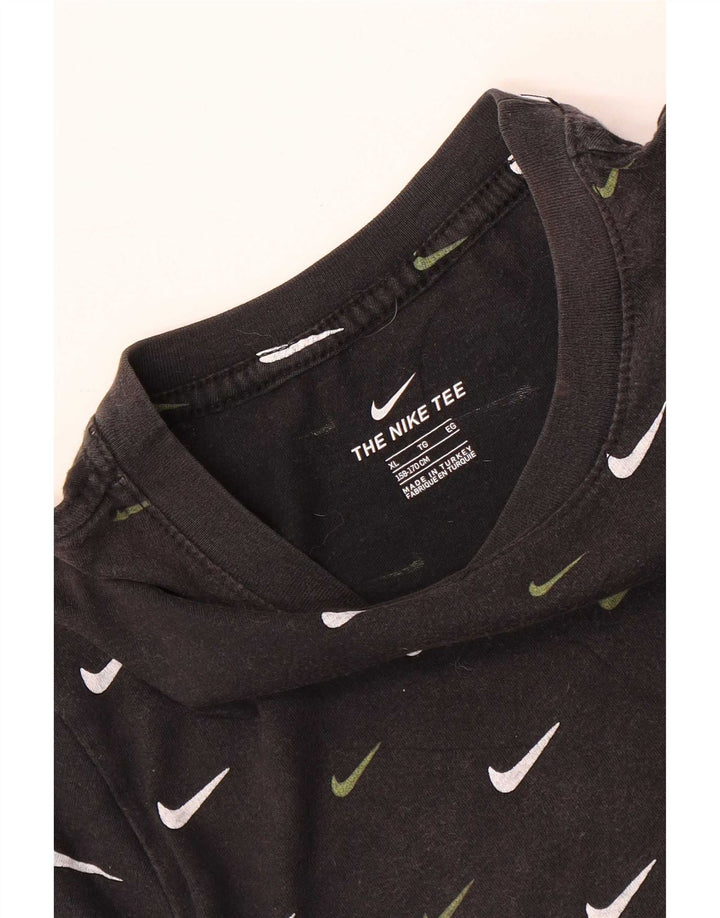 Nike Boys Grafisk T-Shirt Top 13-14 år XL Sort