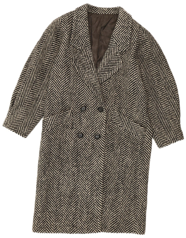 LANIFICO CAMPORE Dame Dobbeltradet Frakke IT 44 Medium Sort