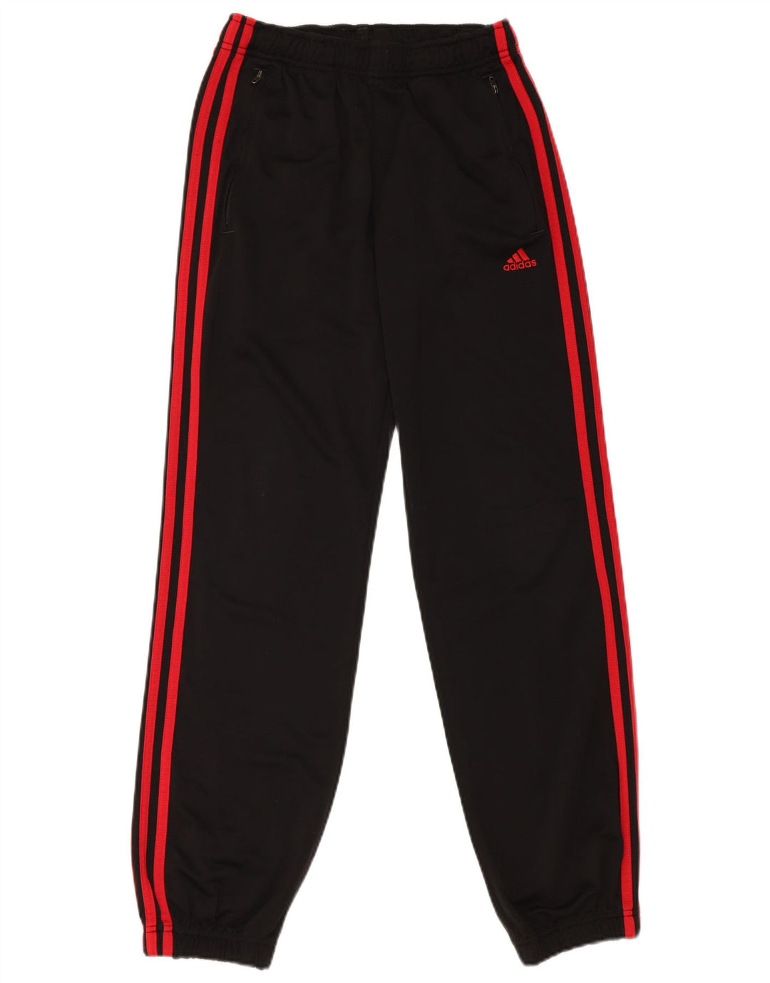 Adidas Drenge Træningsdragt Bukser Joggers 13-14 År Sort Polyester