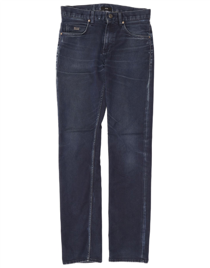 Hugo Boss Herre Slim Jeans W30 L32 Blå Bomuld