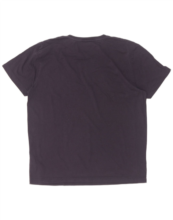 Gant Herre grafisk T-shirt top XL marineblå bomuld