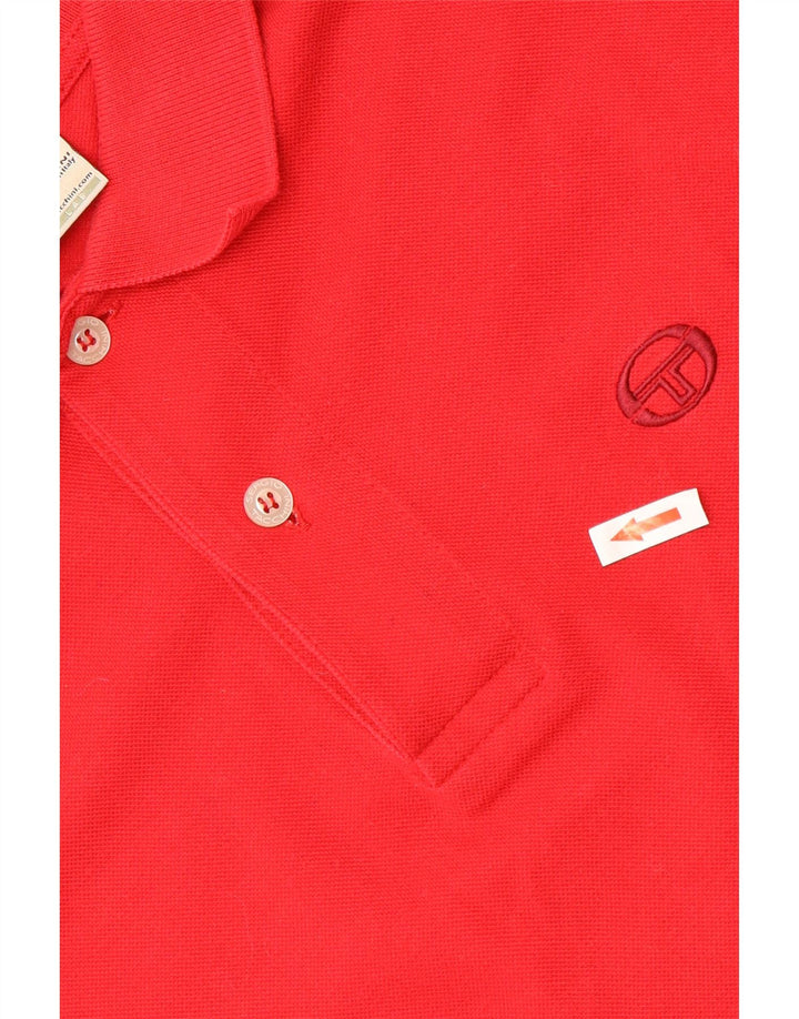 SERGIO TACCHINI Poloshirt til mænd IT 46 Lille rød bomuld