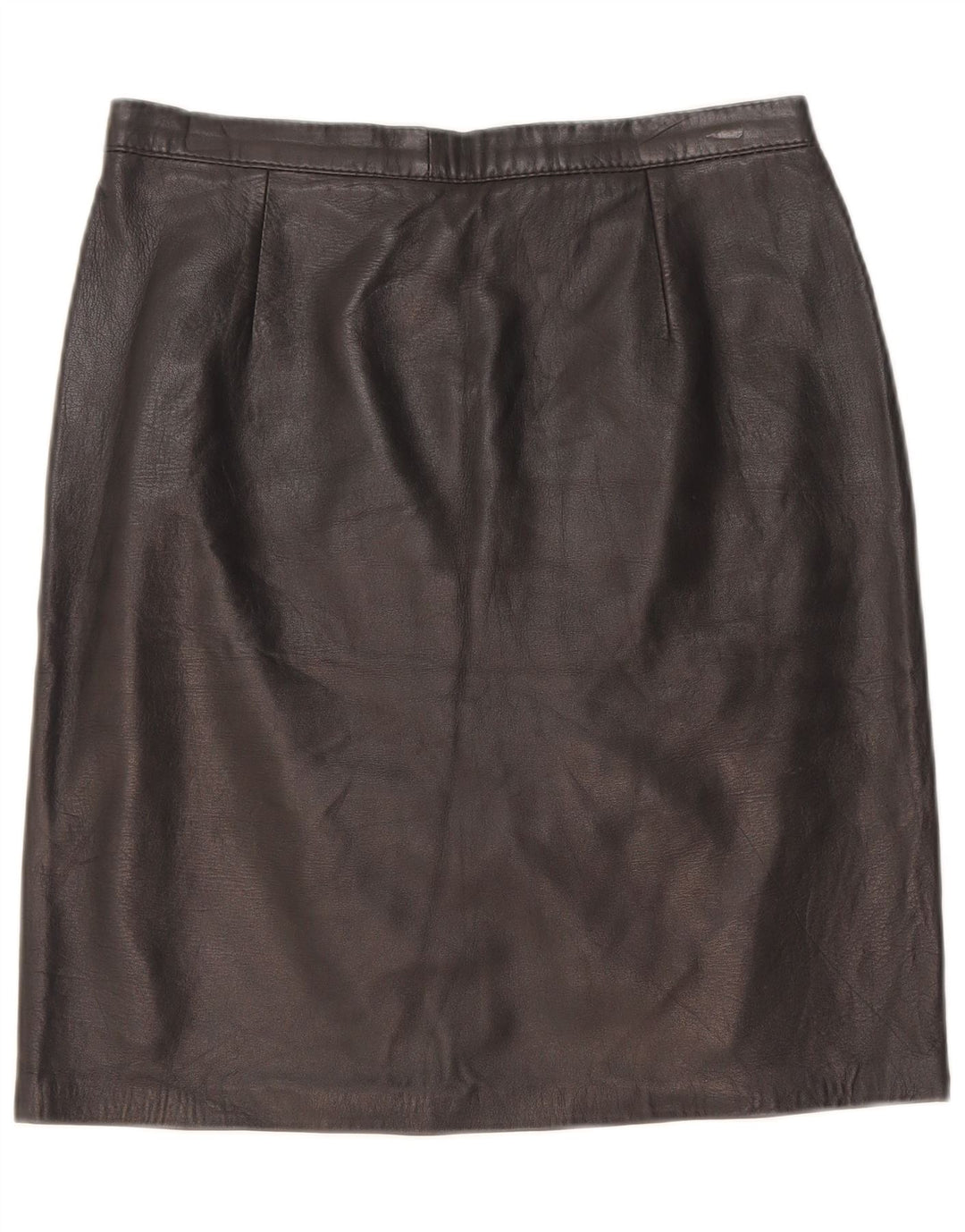 Vintage lædernederdel til kvinder W28 Medium Black