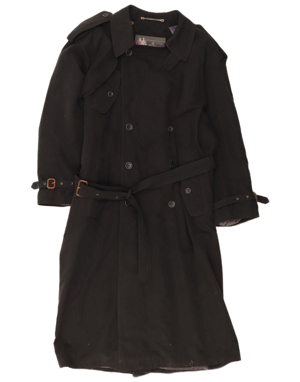 Vintage Trench Coat til mænd IT 48 Medium Sort