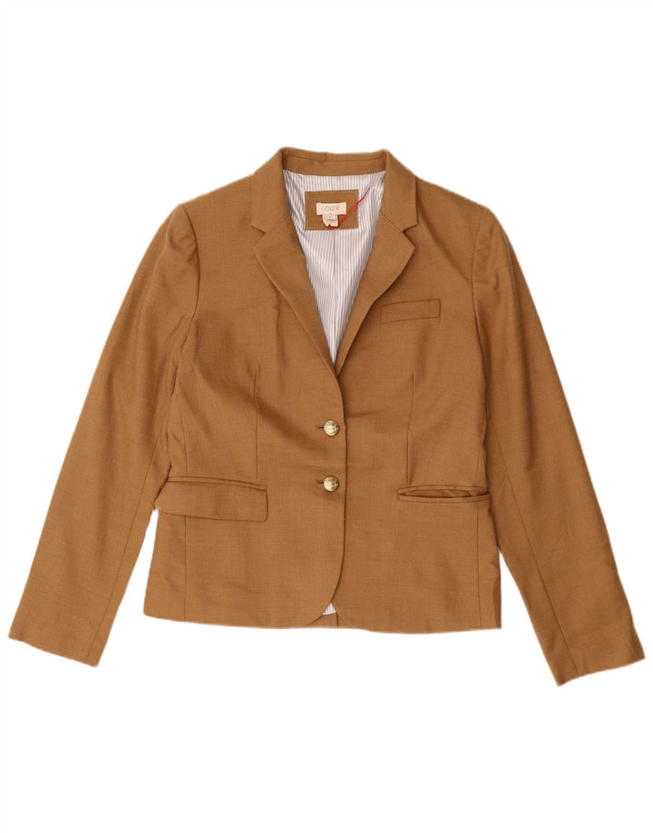 J. Crew Dame 2-knaps blazerjakke US 6 medium brun uld