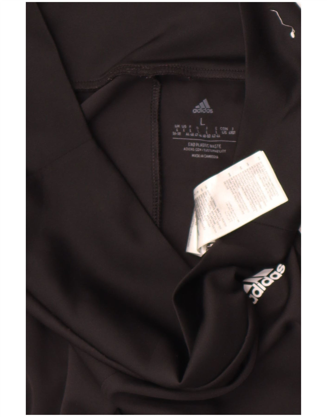Adidas Aeroready Leggings til kvinder UK 16/18 Large Black Polyester