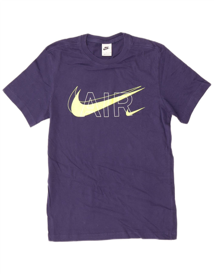 Nike grafisk T-shirt top til mænd, lille marineblå bomuld