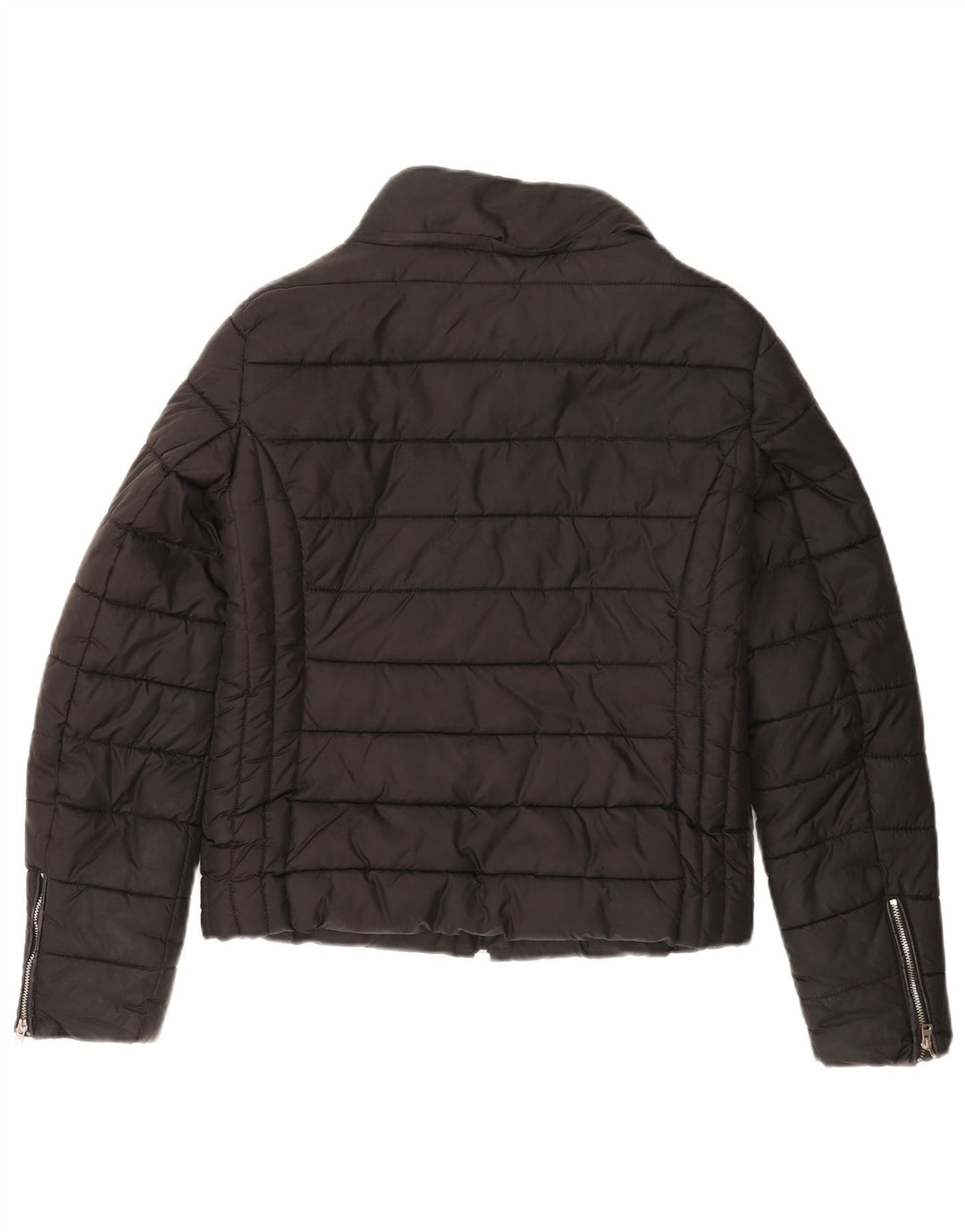 Zara Dame Trafaluc polstret jakke UK 10 Small Black