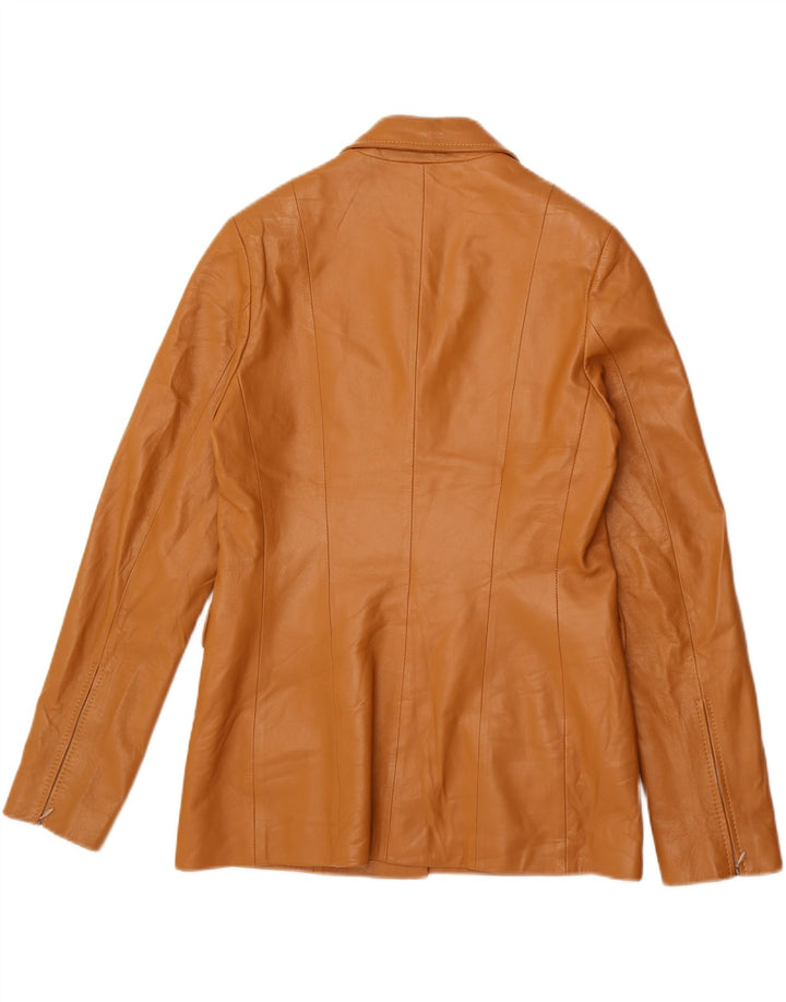 VINTAGE Womens Leather Jacket IT 48 XL Brown Leather Vintage Vintage and Second-Hand Vintage from Messina Hembry 