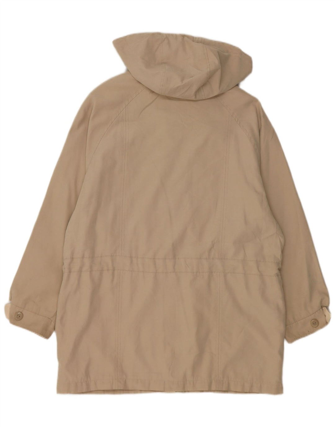 LONDON FOG Kvinder Oversized Hooded Utility Jacket UK 10 Small Beige