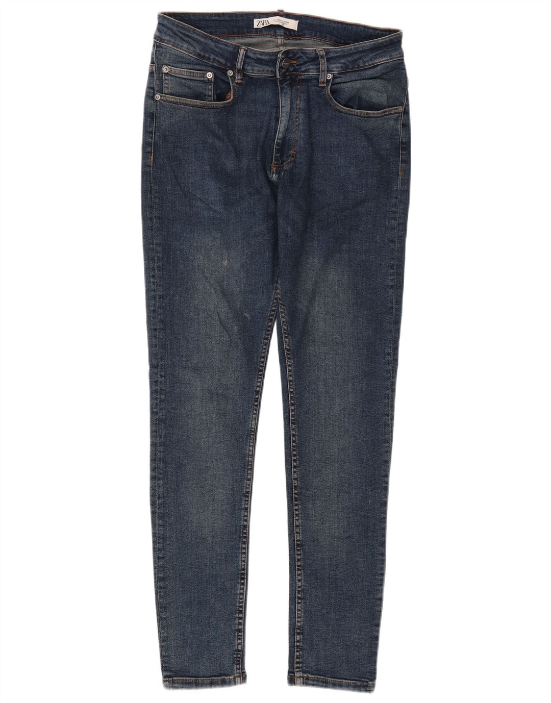 Zara Herre Skinny Jeans EU 42 Large W32 L30 Blå
