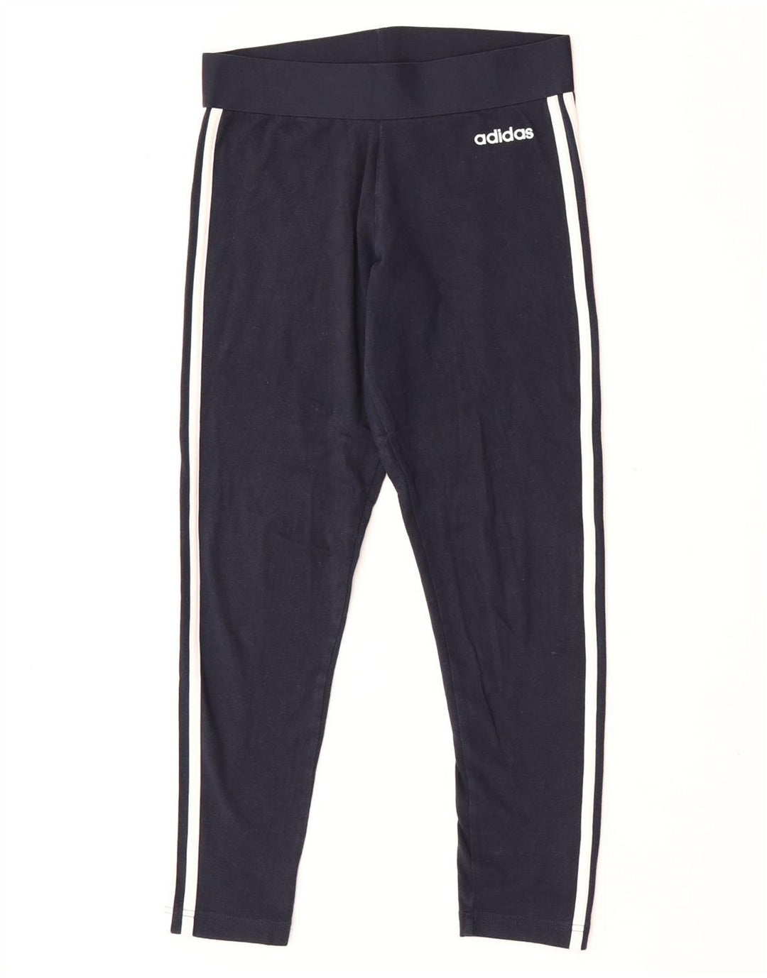 Adidas Dame Leggings UK 12/14 Medium Navy Blue Bomuld
