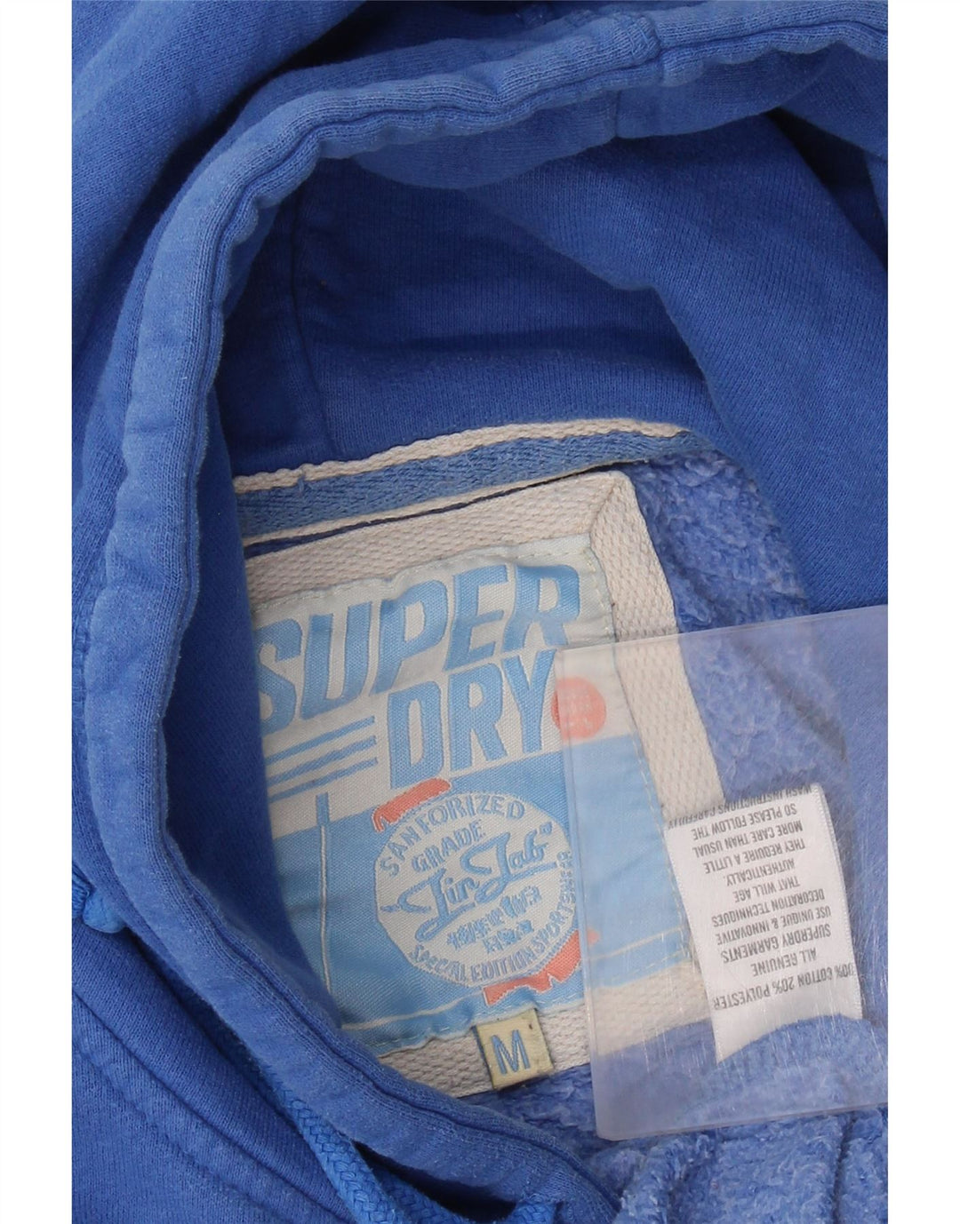 Superdry Grafisk hættetrøje til mænd mellemblå bomuld