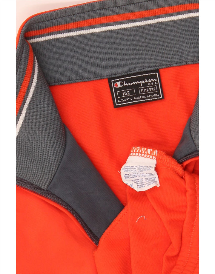 Champion drenge træningsdragt topjakke 11-12 år orange polyester