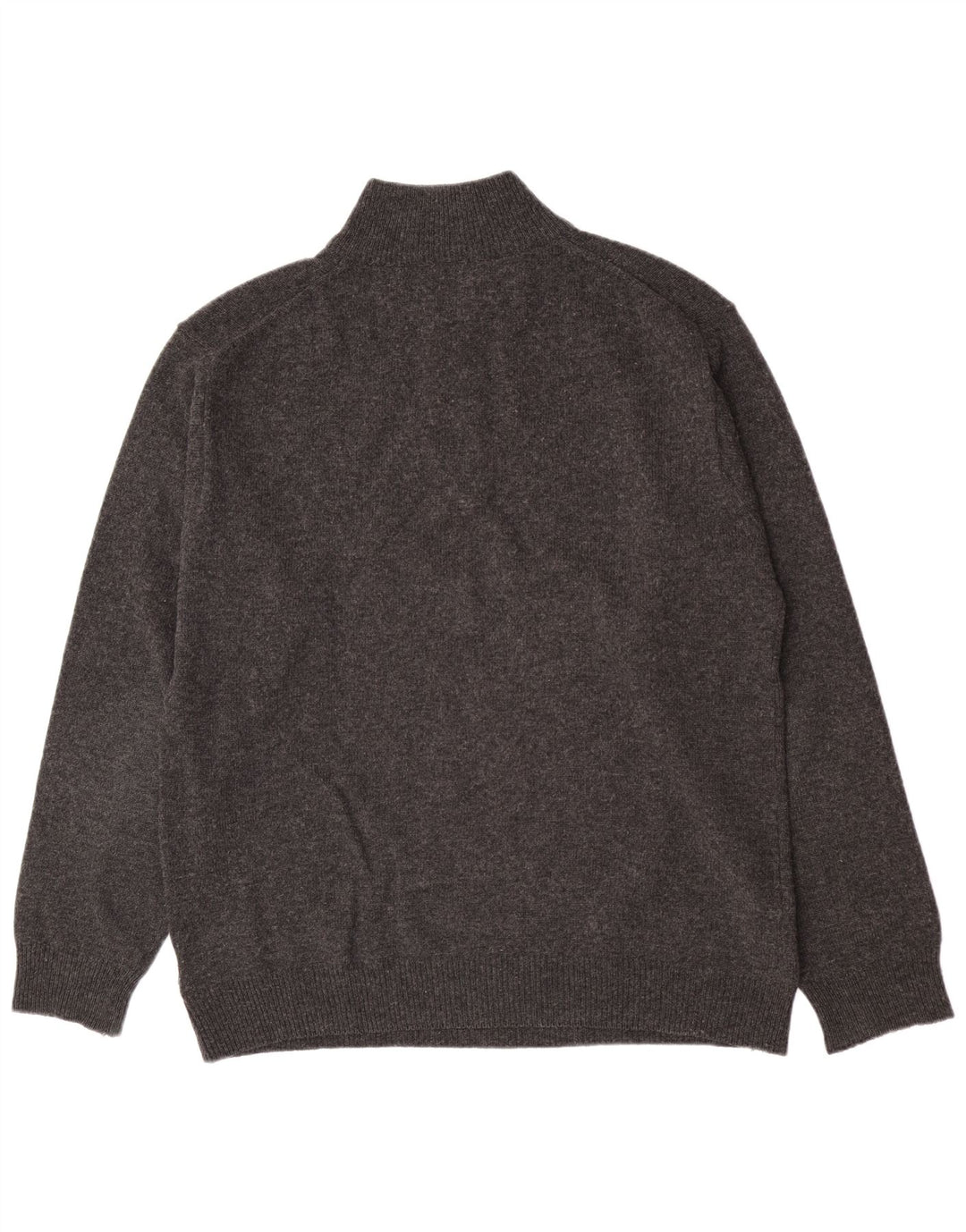 Asics Herre Zip Neck Jumper Sweater XL Grå lammeuld
