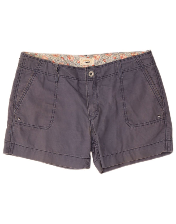 Levi's Dame Cargo Shorts US 12 Large W36 Blue Cotton