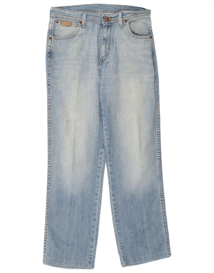 Wrangler Herre Texas Stretch Straight Jeans W32 L31 Blå Bomuld