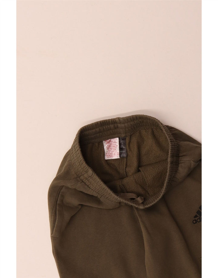 ADIDAS drenge Cargo træningsdragt Bukser Joggers 11-12 år Khaki Bomuld