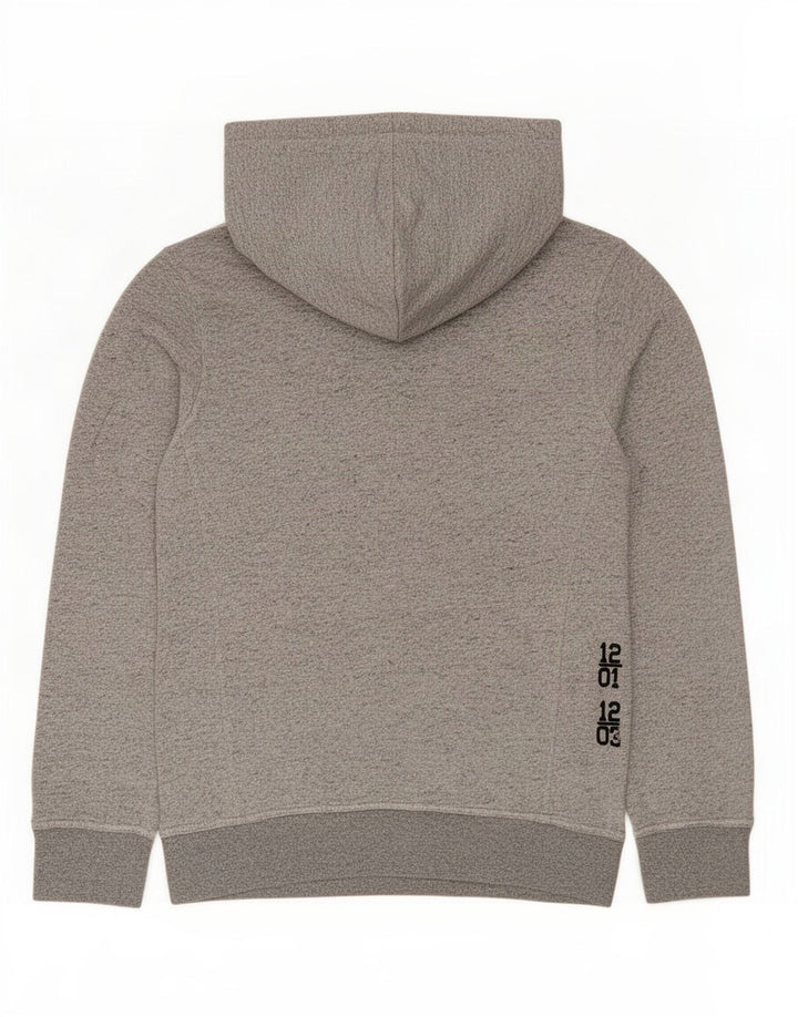 Guess Herre grafisk rullehals sweatshirt Jumper Medium Grey Flecked Bomuld