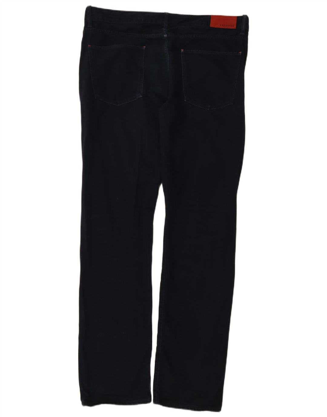 Lacoste Straight Jeans til mænd W36 L34 Marineblå bomuld