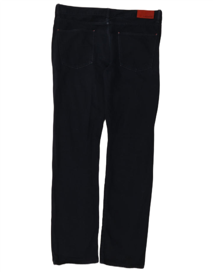 Lacoste Straight Jeans til mænd W36 L34 Marineblå bomuld