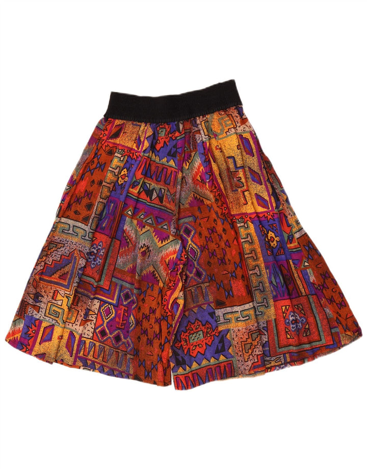 Vintage kvinders højtaljede afslappede shorts W26 små flerfarvede patchwork