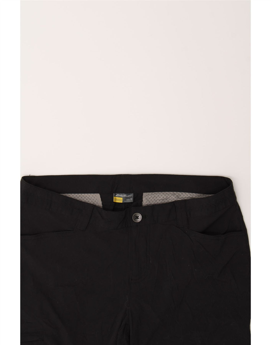 EDDIE BAUER Womens Straight Capri Trousers US 10 Large W34 L21 Black Vintage Eddie Bauer and Second-Hand Eddie Bauer from Messina Hembry 