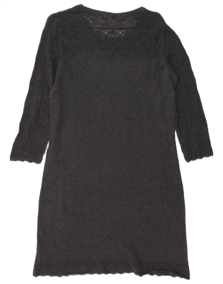 Fat Face Dame Jumper Dress UK 12 Medium Grey