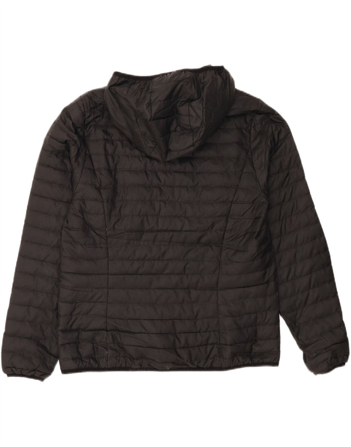 EDDIE BAUER Womens Hooded Padded Jacket UK 16 Large Black Polyester Vintage Eddie Bauer and Second-Hand Eddie Bauer from Messina Hembry 
