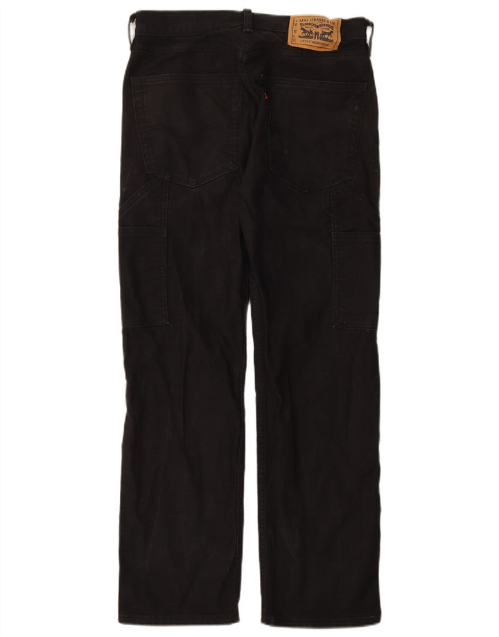 Levi's Herre 505 Straight Cargo Bukser W30 L30 Sort Bomuld