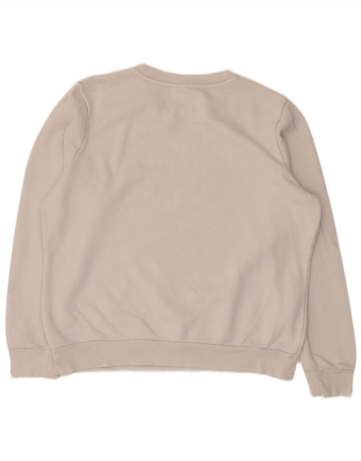 Puma Herre Grafisk Sweatshirt Jumper Stor Hvid Bomuld