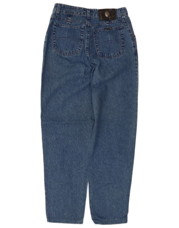 Trussardi Kvinder Højtalje Tapered Jeans W32 L28 Blå Bomuld