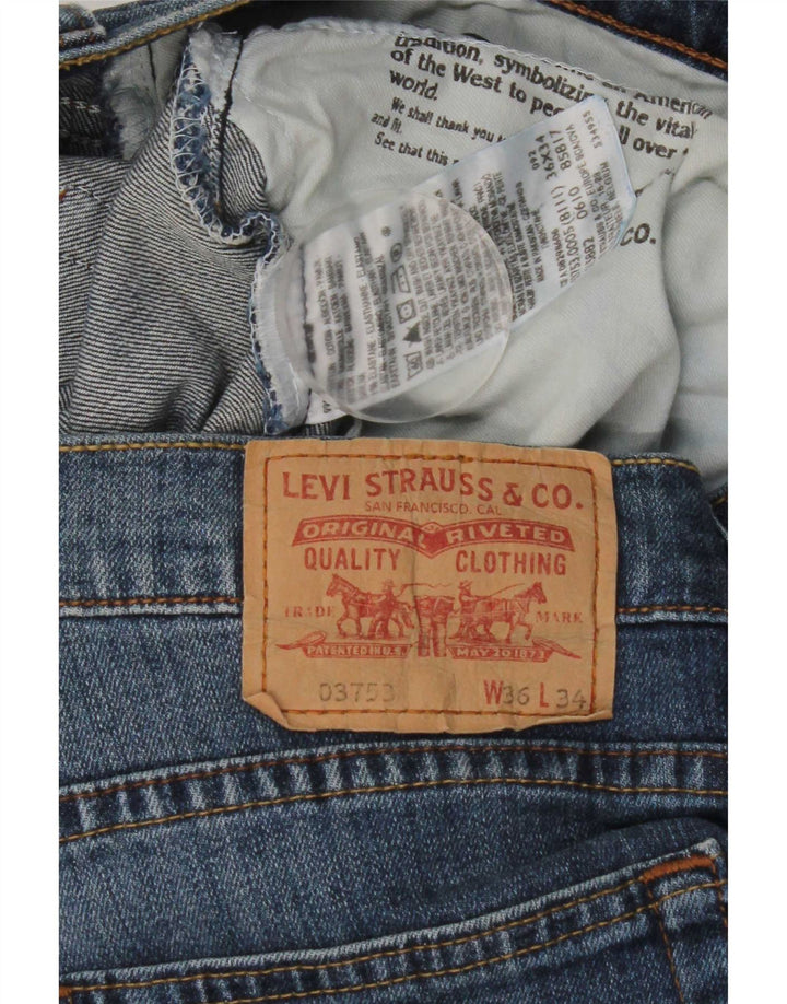 Levi's Straight Jeans til mænd W36 L29 blå bomuld