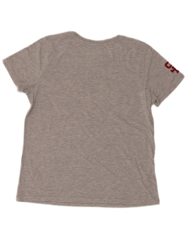 Superdry Grafisk T-shirttop til kvinder UK 14 Stor Grå