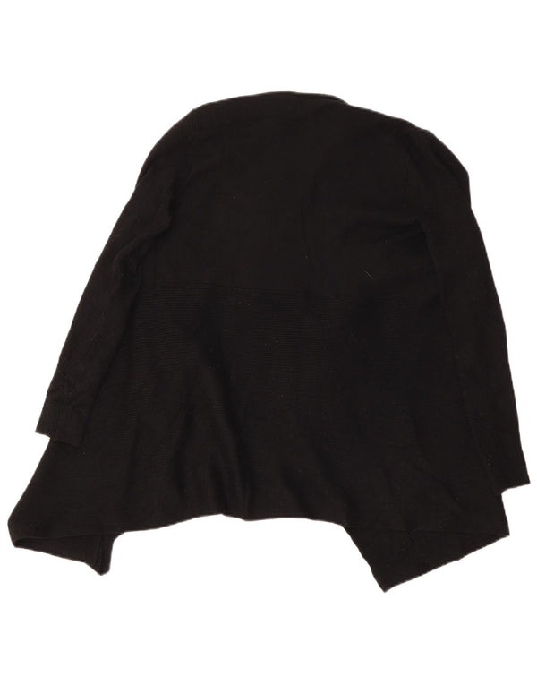 Zara Womens Open Cardigan Sweater UK 10 Small Black