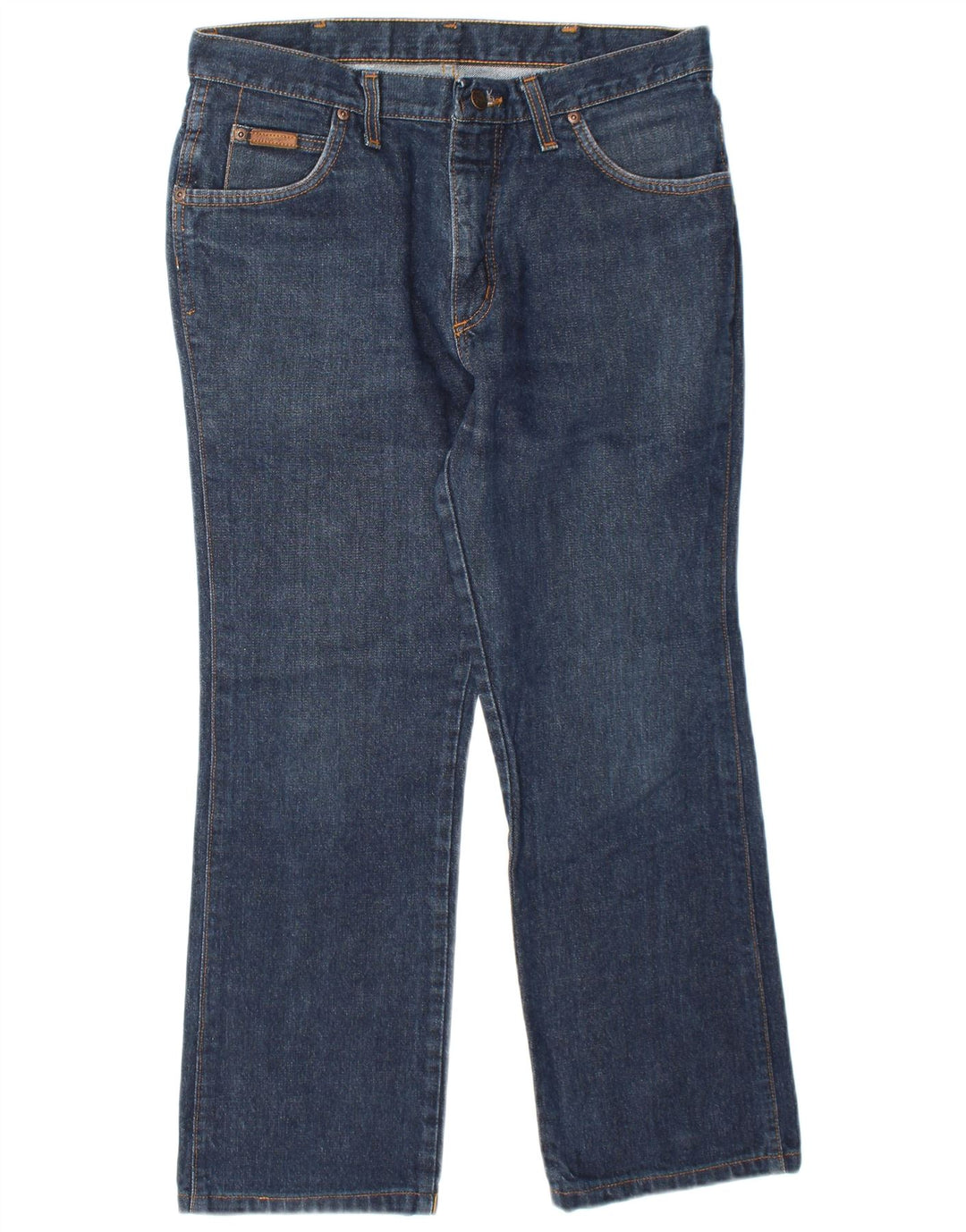 Wrangler Herre Alaska Straight Jeans W33 L27 Blå Bomuld
