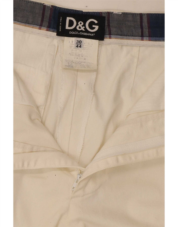 Dolce & Gabbana bukser med lige jakkesæt til kvinder W30 L27 Hvid