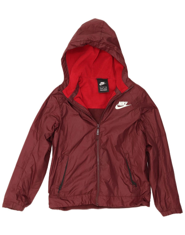 Nike hættejakke til drenge 13-14 år XL Burgundy Polyester