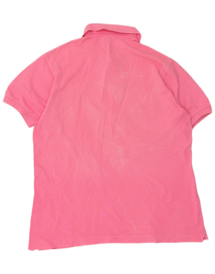 Lacoste Polo skjorte til mænd størrelse 6 XL Pink Bomuld