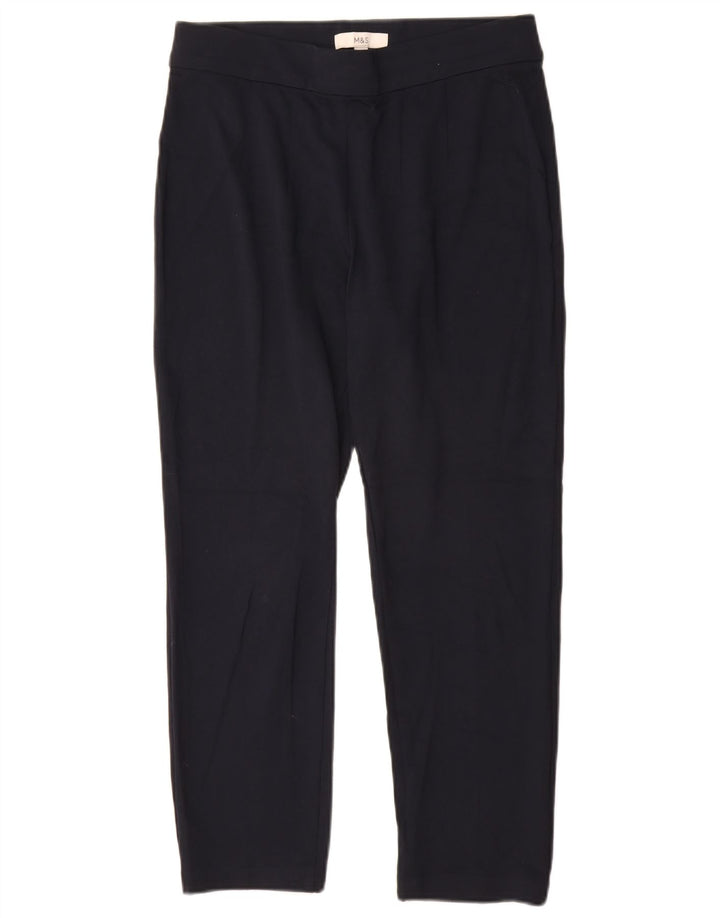 Marks & Spencer Dame Leggings UK 12 Medium Navy Blue Viscose